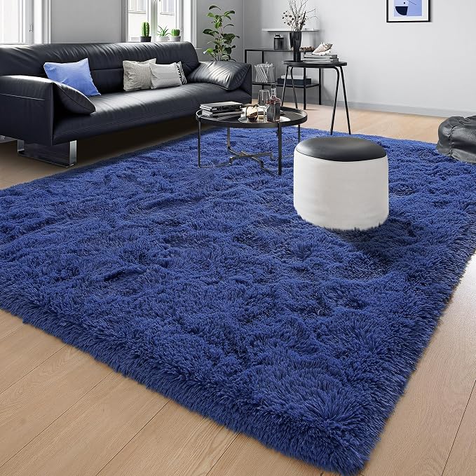 Fluffy Large Rugs for Living Room, Shag Area Rug 6x9 Soft Carpet for Bedroom - Image 8