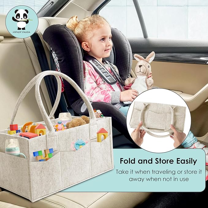 HIPHOP PANDA 2-Pack Diaper Caddy Organizer - Image 7