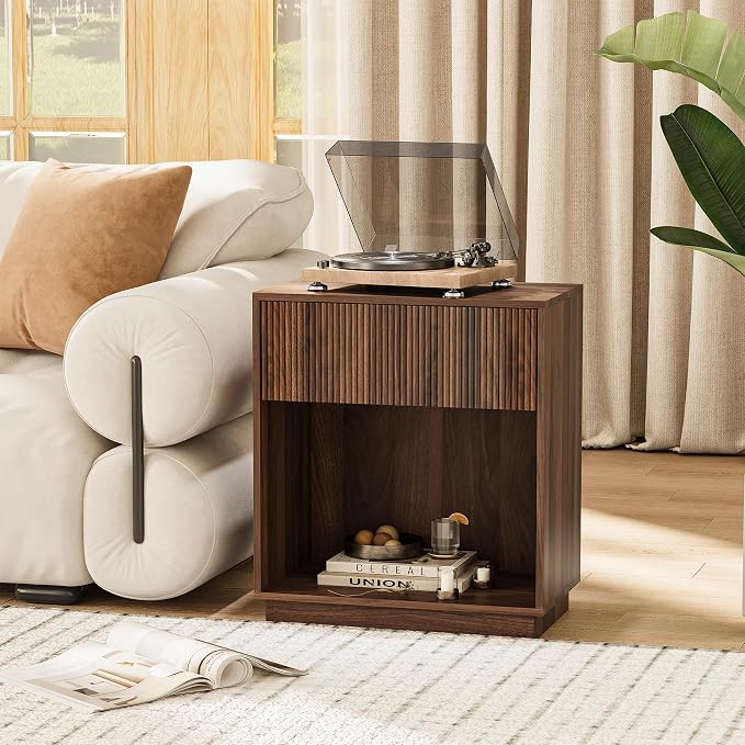 Fluted Nightstands Set of 2, Modern Bedside Table - Image 8
