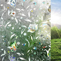 rabbitgoo Window Privacy Film, Stained Glass Cling, Tulip 29.5" x 78.7" | by rabbitgoo