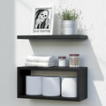 RICHER HOUSE Black Floating Shelves Bathroom, Small Wall Shelf Over Toilet | by RicherHouse