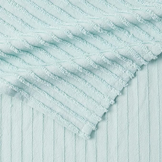 Beatrice Home Fashions Channel Chenille Standard Sham, lightweight tufted 100% - Image 3