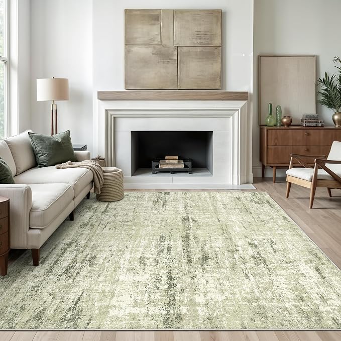 3x5 Rug Non Slip, Abstract Washable Entryway Rug - Image 3
