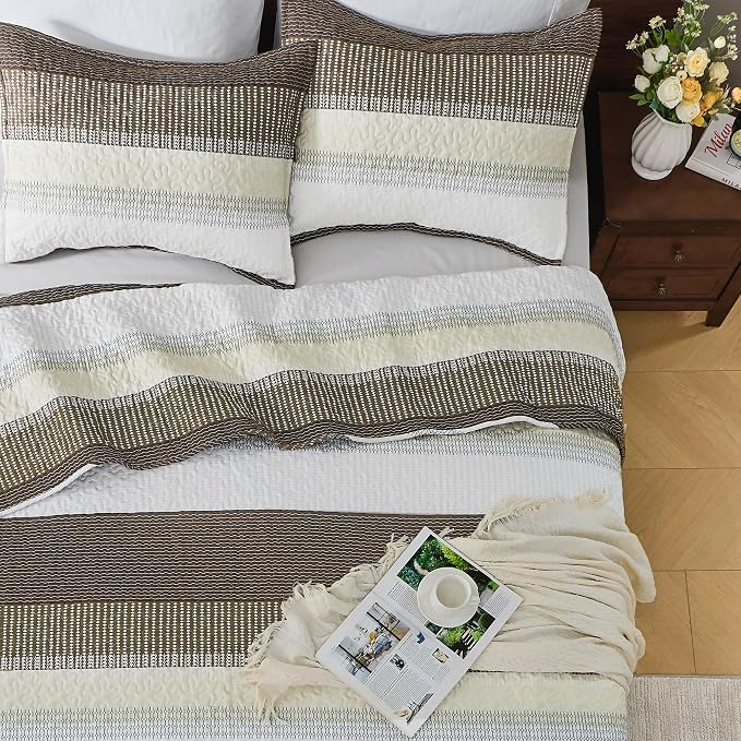 King Size Quilt Set Mocha - Image 4