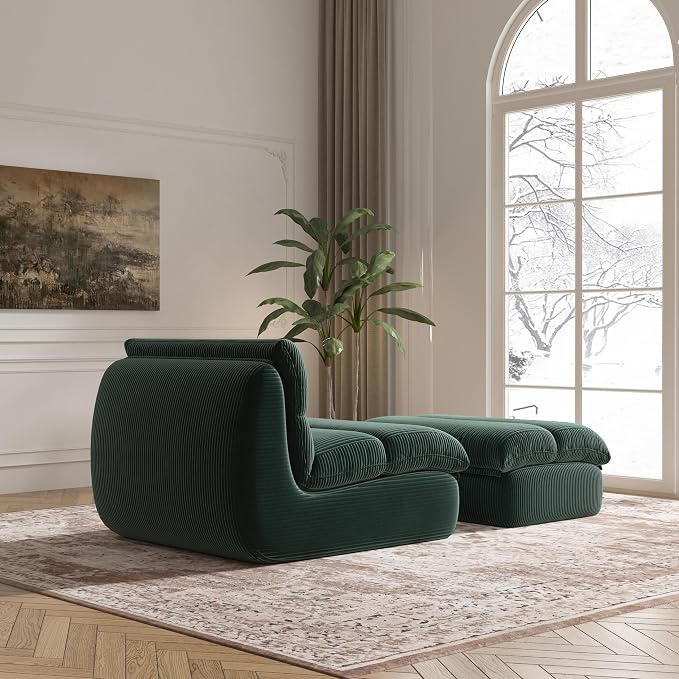 YVDNHP Bean Bag Chair with Ottoman, Cozy Comfy Reading Nook Chairs, Ultra Soft - Image 6