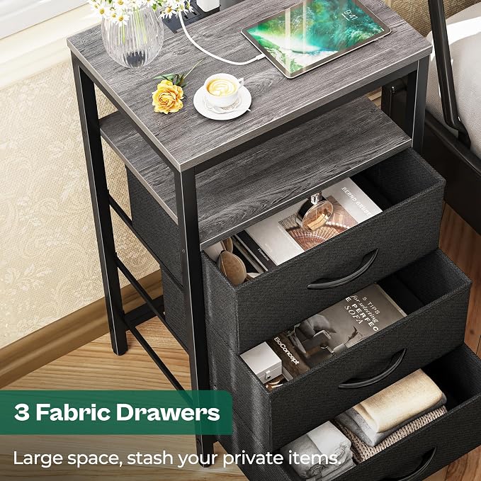 Huuger Nightstands Set of 2, Nightstand - Image 5