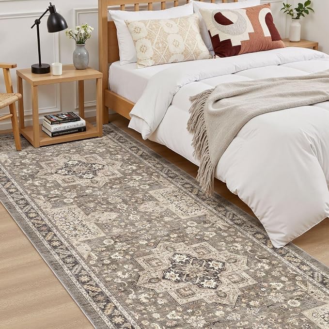 cotiled 3x8 Hallway Runner Rug for Entryway, Non-Slip Vintage, and Laundry Room - Image 4