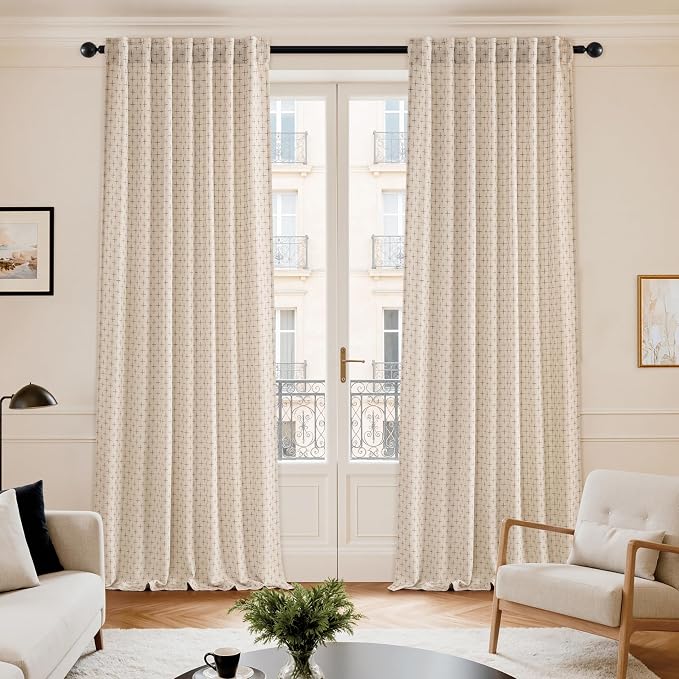 MIULEE 100% Blackout Decorative Linen Curtains - Image 4