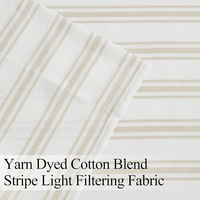 ZJDECOR Cotton Blended Tier Cafe Curtains - Image 4