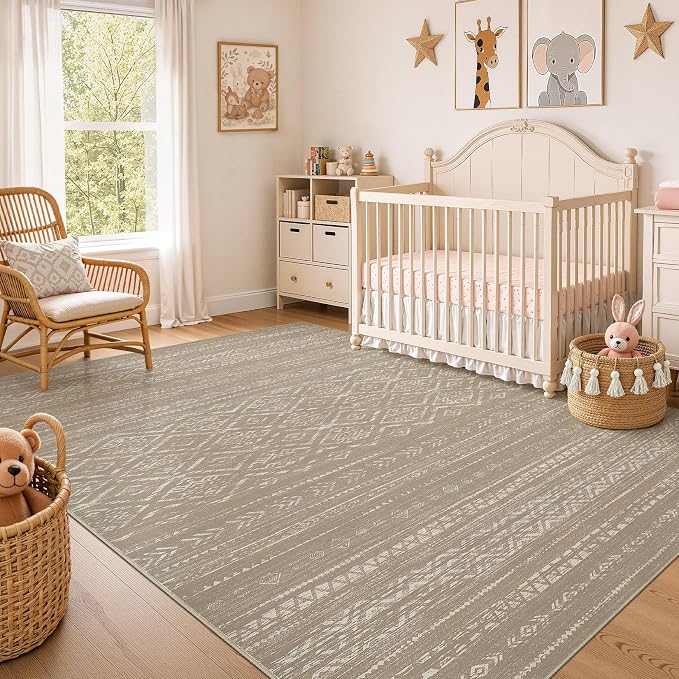 Nakagishi Area Rug Living Room Rugs: 6x9 Large Soft Machine Washable Boho - Image 7