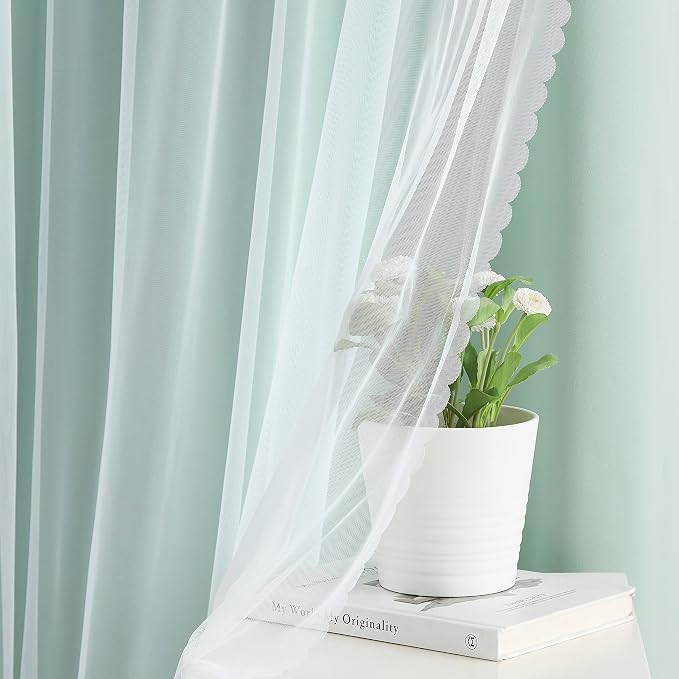 Bujasso Aqua 80% Blackout Curtains - Image 4