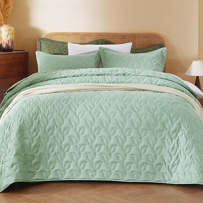 EVENHUG Quilt Queen Size Bedding Set - Image 2
