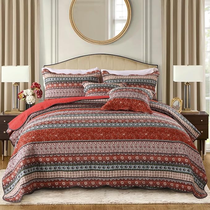 Etwel Lightweight Cotton Queen Size Quilt Set by Unknown