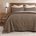 Madison Park King Quilt Bedding Set, Cottage-Inspired Damask, Classic Stitch by MADISONPARK