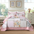 Etwel 100% Cotton Patchwork King Size Quilt Set by Unknown