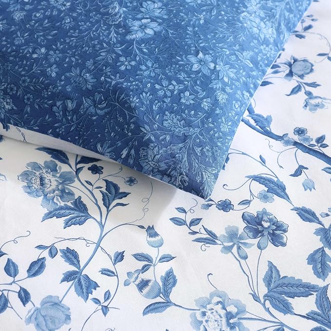 Laura Ashley - King Comforter Set, Reversible Cotton Bedding, Includes Matching - Image 4