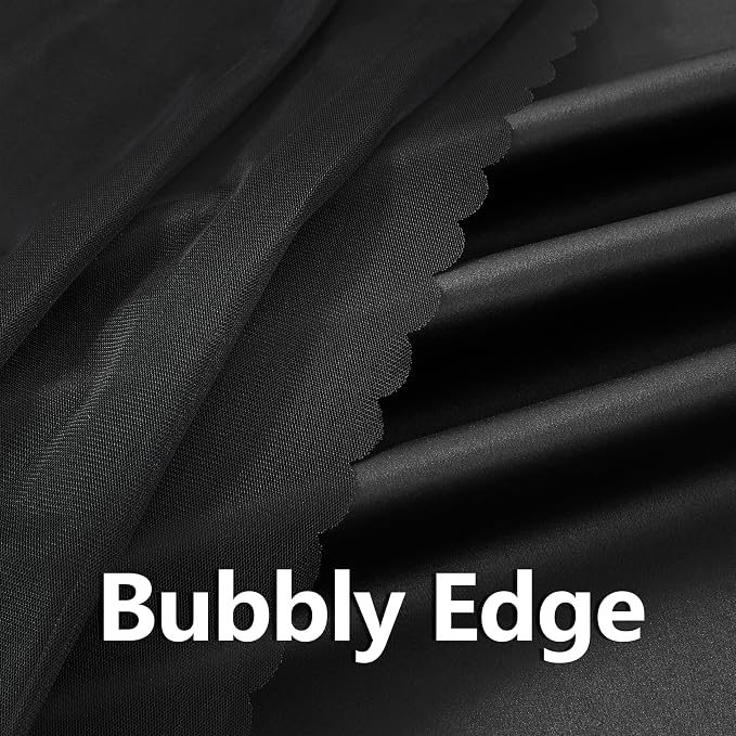 Bujasso Black Full Blackout Curtain Panels - Image 3