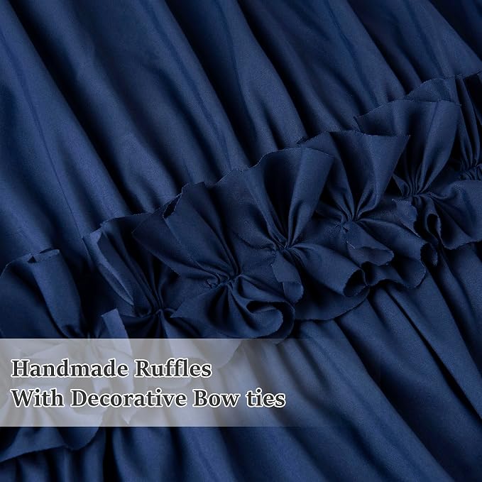 Thermal Insulated Window Curtains, Rustic Rod Pocket Drapes - Image 2
