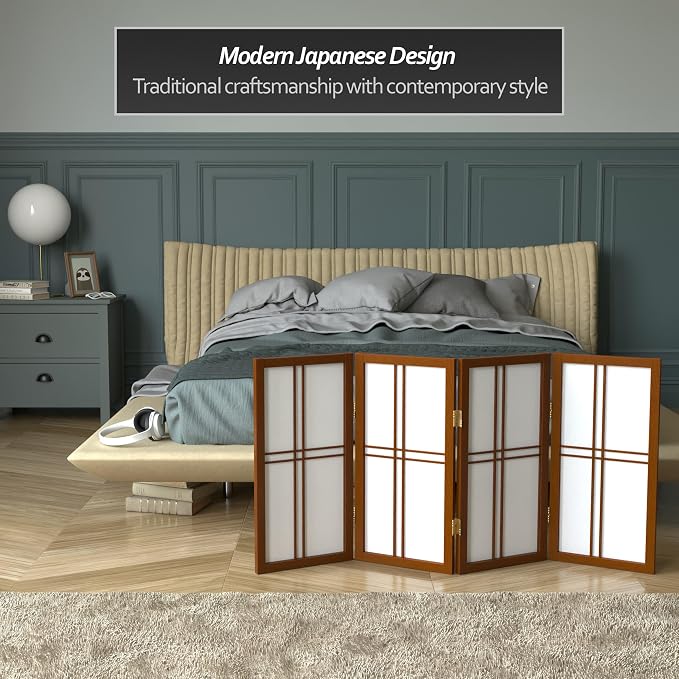 2 ft. Short Desktop Double Cross Shoji Screen - Image 3