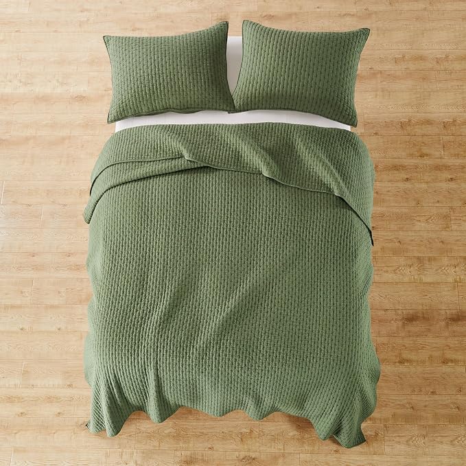 Levtex Home Cross Stitch Reversible King Bedspread Set - Image 4