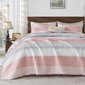 King Size Quilt Set Pink by Andency