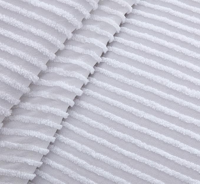 Beatrice Home Fashions Full Channel Chenille Bedspread, lightweight tufted 100% - Image 5