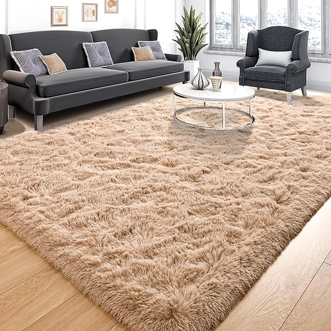Area Rugs 10x14 for Living Room, Super Soft Fluffy Rugs for Bedroom, Modern - Image 2
