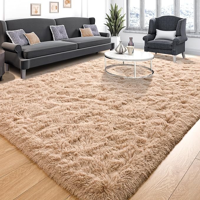 Super Soft Fluffy Rugs for Living Room, Area Rugs 8x10 for Bedroom, Modern - Image 2