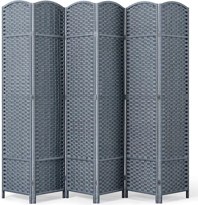 Outdoor Privacy Screen 6-Panel Folding Room Divider Space Partition | 67"H 96"W by Jostyle