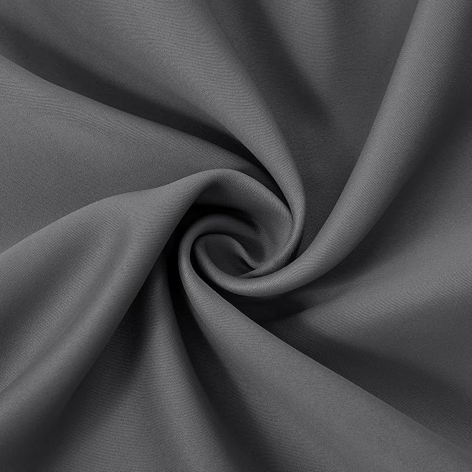 100% Blackout Curtains with Black Lining/52 x 84 Inch/Set of 2 Panels Thermal - Image 8