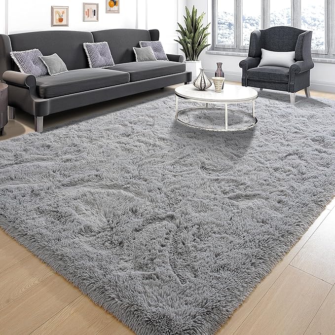 Area Rugs 10x14 for Living Room, Super Soft Fluffy Rugs for Bedroom, Modern - Image 2