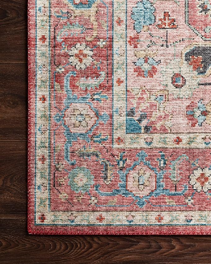 Loloi Skye Collection SKY-05 Brick/Ocean 2'-6" x 12'-0" Runner Rug