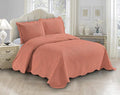 Fancy Linen 3pc Embossed Coverlet Bedspread Set Oversized Bed Cover Solid by Fancy+Linen