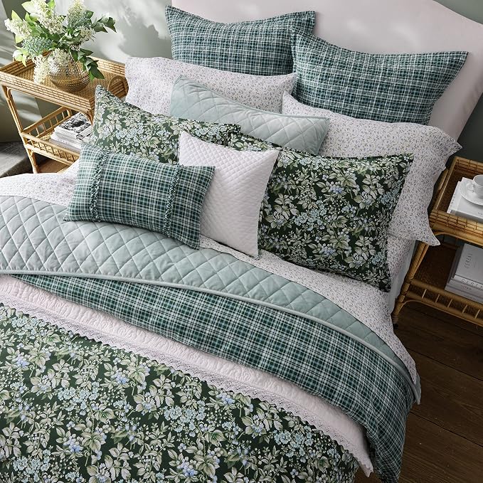 Laura Ashley – Queen Comforter Set, Reversible Floral Bedding - Image 4
