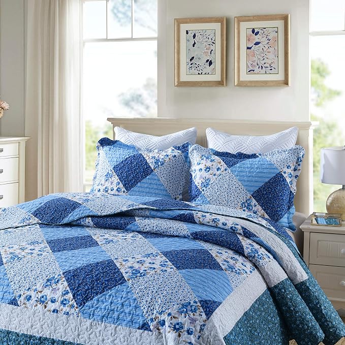 Bedspread Quilt Sets 3-Piece Lightweight Coverlet Set - Image 4