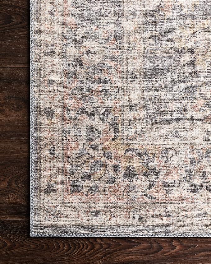 Loloi Skye Collection SKY-01 Grey/Apricot 2'-6" x 10'-0" Runner Rug