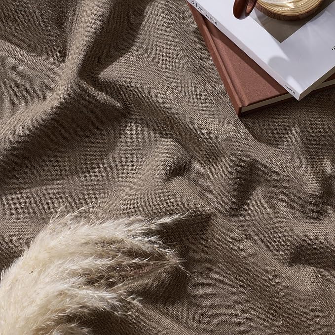RYB HOME Brown 100% Blackout Curtains 84 Inches Long - Image 8