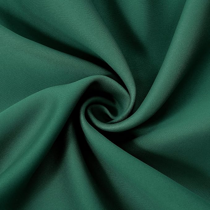 100% Blackout Dark Green Curtains - Image 7