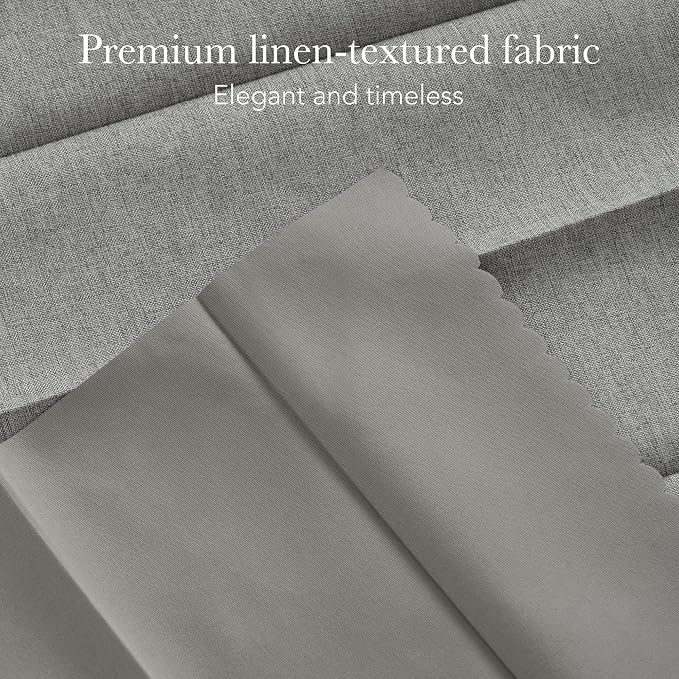 RYB HOME Accordion Style Room Divider Curtains 100% Blackout | Curtain - Image 4