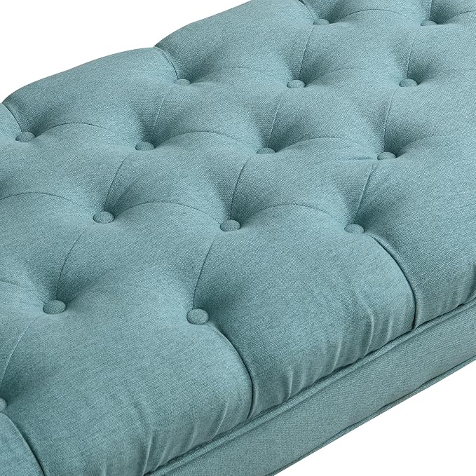 Christopher Knight Home Teaki Mid-Century Modern Upholstered Ottoman Bench - Image 12