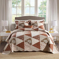 3-Piece King Bedspread Quilt Sets Patchwork Floral Oversized Reversible Quilted by Travan