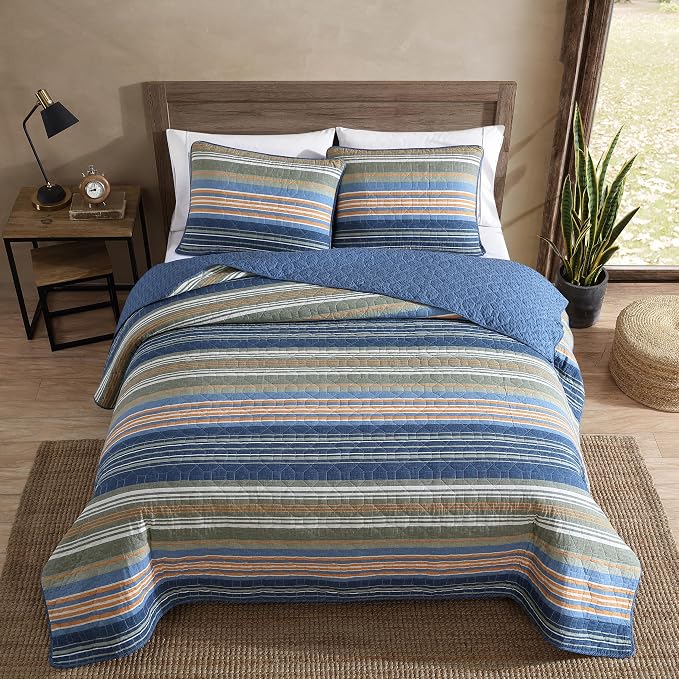 Eddie Bauer - Full/Queen Quilt Set, Reversible Cotton Bedding - Image 2