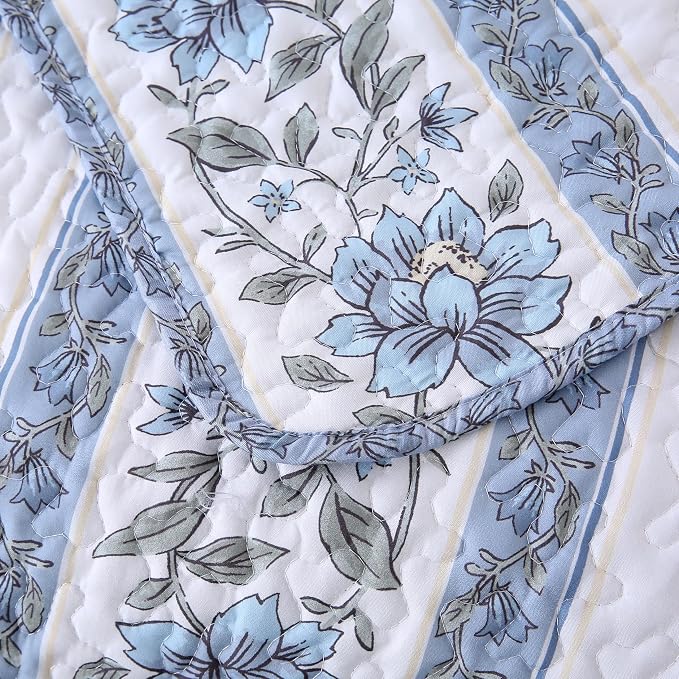 DURLENGEN Quilt Set King Size 3Pcs, Soft Microfiber Lightweight Bedspread - Image 5