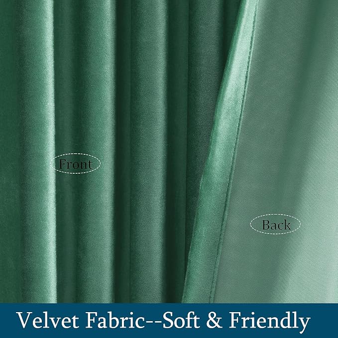 PRIMROSE Velvet Curtains 120 inch Long - Image 4