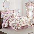 Waverly Forever Peony 4-Piece 100% Cotton Comforter Set by Waverly