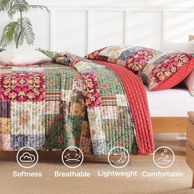 Queen Quilt Set for Bed - Image 6