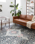 Loloi II Skye Collection SKY-02 Charcoal/Multi 3'-6" x 5'-6" Accent Rug