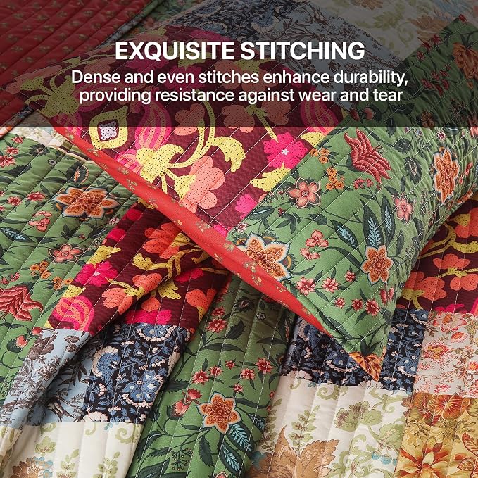 Queen Quilt Set for Bed - Image 4