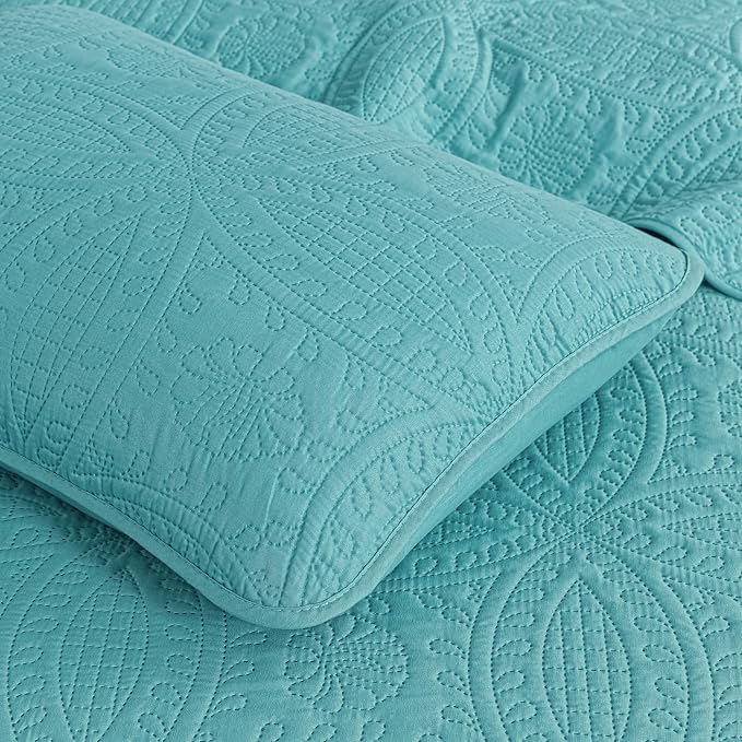 Chezmoi Collection Austin 3-piece Oversized Bedspread Coverlet Set | Oversized - Image 6