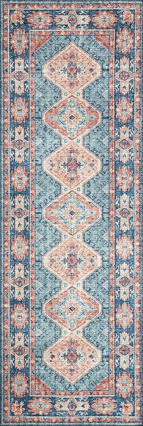 Loloi II Skye Collection SKY-03 Turquoise/Terracotta 2'-3" x 3'-9" Accent Rug
